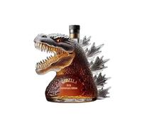 Godzilla 70th Anniversary Edition Collectible Whiskey Bottle - Transparent Glass, Striking 3D Monster Head Design
