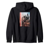 Godzilla Evilla Mothra Big South Sea Duel Evila (1966) Zip Hoodie