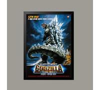 Godzilla Final Wars Reproduction Classic Movie Film and Theatre Poster wall art print (A3 Framed - Black Frame)