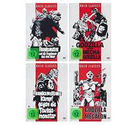 Godzilla Kaiju Classics Edition (4 Filme der Showa-Reihe) Frankenstein und die Ungeheuer, Frankensteins Kampf gegen die Teufelsmonster, Godzilla gegen Megalon, Gojira vs Mechagodzilla