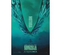 Godzilla King of Monsters Mothra Reproduction Classic Movie Film and Theatre Poster wall art print (A3 297 x 420mm)