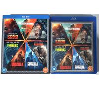 Godzilla / Kong / The Meg / Rampage / Pacific Rim - 7 Film Blu Ray Box Set