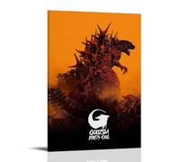 Godzilla Minus One Anti Splash Art Posters Living Room And Bedroom Hanging Paintings Suitable for Multiple Scenarios No Need for Punching Easy to Install Suitable for Gifts And Personal UseFrame-style