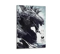 Godzilla Minus One Poster Room Decor Aesthetic Poster Artistic Poster for Bedroom Living Room Walls 24x36inch(60x90cm) Frame-Style