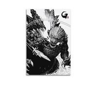 Godzilla Minus One Poster Room Decor Aesthetic Poster Artistic Poster for Bedroom Living Room Walls 20x30inch(50x75cm) Unframe-Style