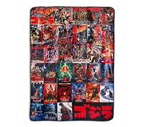 Godzilla Movie Poster Oversized Fleece Throw Blanket | 76 x 54 Inches