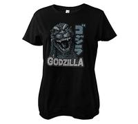 Godzilla Officially Licensed Roar Women T-Shirt (Black), Small