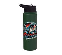 Godzilla - T-Rex When The Ancients Roam Again Stainless Steel Insulated Water Bottle