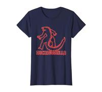 Godzilla vs Kong - Mechagodzilla Neon T-Shirt, Women, Navy Blue, X-Small