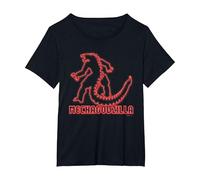 Godzilla vs Kong - Mechagodzilla Neon T-Shirt, Women's Plus, Black, 5X