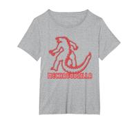 Godzilla vs Kong - Mechagodzilla Neon T-Shirt, Women's Plus, Heather Grey, 4X