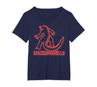 Godzilla vs Kong - Mechagodzilla Neon T-Shirt, Women's Plus, Navy Blue, 2X