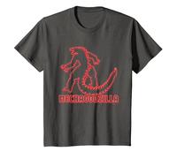 Godzilla vs Kong - Mechagodzilla Neon T-Shirt, Youth, Asphalt Grey, 2T