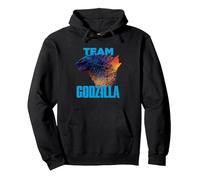 Godzilla vs Kong - Official Team Godzilla Neon Pullover Hoodie, Adult Unisex, Black, Large