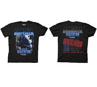 Godzilla World Devestation Tour Mens Adult T-Shirt, Black, S