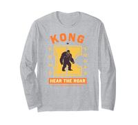Godzilla x Kong Hear The Roar Kong Athletic Logo Movie Long Sleeve T-Shirt