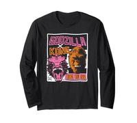 Godzilla x Kong Kings Will Rule Modern Punk Movie Monsters Long Sleeve T-Shirt