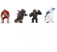 Jada Toys - 2.5" Godzilla x Kong - Godzilla 4 Pack (Godzilla, Shimo, Kong, Skar