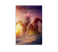Godzilla X Kong The New Empire Waterproof And Stain Resistant Wall Paintings High-definition Spray Painted Decorative Paintings Study And Coffee Shop Decorations Fade ResistantUnframe-style16x24inch(4