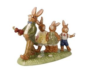 Goebel 66-845-34-1 Rabbit Figurine Hiking Day Porcelain 19 x 15 cm
