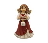 Goebel Angel Figurine My Most Beautiful Christmas Bauble Bordeaux Heavenly Messengers Christmas