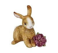Goebel Annual Bunny 2024 with Magnolia Flower, Bisque Porcelain, 9 x 7 x 9 cm, 66-845-68-1