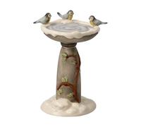 Goebel Figurine Winter Bird Bath - Winter Forest Christmas