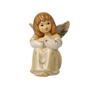 Goebel Himmelsboten 41-658-07-1 Angel Figurine, Dreamy Angel in the Colour Champagne Made of Stoneware