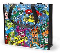 Goebel Not Getting Around The Traffic James Rizzi Shopping Bag