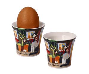 Goebel Rosina Wachtmeister 66861251 Collectable Artist Egg Cup Fine Bone China 6.5 x 6 cm Multi-Coloured