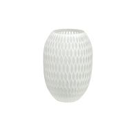 Goebel White Carved 23-121-05-1 Porcelain Vase Length 17 cm Width 17 cm