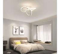 Goeco Clover LED Aluminum Ceiling Light White 22W 24*11cm Neutral Light 220V Color Temperature 4500K Goeco White One Size