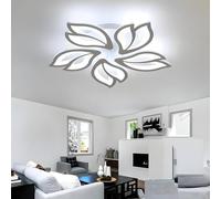 Goeco Creative LED Petal Design Ceiling Light 65W Modern Ceiling Light 6500K in White Goeco White