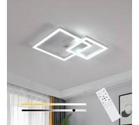 Goeco Dimmable Ceiling Light, 34 W 350° Rotating Ceiling Light Square, White Goeco White