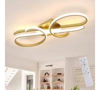 Goeco Dimmable LED Ceiling Light, 29W, Gold Ceiling Lamp with Remote Control Goeco Gold