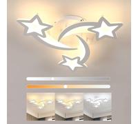 Goeco LED Ceiling Light 28W Creative Star Shapes 3000K/4500K/6500K Dimmable in White Goeco White