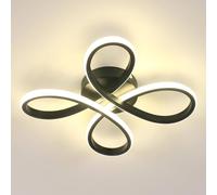 Goeco LED Ceiling Light, 30 W, Black Aluminium Ceiling Lighting, 4500 K Goeco Black