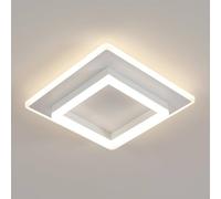 Goeco LED Ceiling Light 30cm 30W Acrylic Ceiling Lighting Square 4500K in White Goeco White