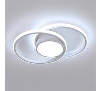 Goeco LED Ceiling Light 39W 2500LM Cool White 6500K Modern Round Lamp for Bedroom Hallway Bathroom