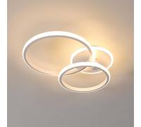 Goeco LED Ceiling Light, 42 W Modern Round Ceiling Light, 3000 K, White Goeco White