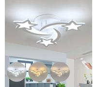 Goeco LED Ceiling Light, Dimmable, 30W, Modern Star Design Ceiling Light in White Goeco White