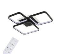 Goeco LED Ceiling Light Dimmable Square 45W Black Modern LED Ceiling Lamp Goeco Black