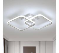 Goeco LED Ceiling Light Modern 42 W, Square Ceiling Light White 64 cm, 6500K Goeco White