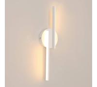 Goeco LED Indoor Wall Light 16W Modern Wall Lamp 3000 K for Bedroom Hallway in White Goeco White