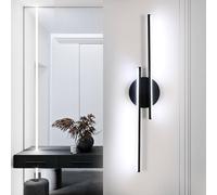 Goeco LED Indoor Wall Light 24W Modern Wall Lamp 6500 K for Bedroom Hallway in Black Goeco Black