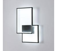 Goeco LED Indoor Wall Light, 34W, Black, Acrylic Square Wall Lighting, 6500K in Black Goeco Black