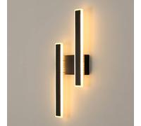Goeco LED Indoor Wall Lights, 32W, Modern Nordic Style Long Wall Light 3000K in Black Goeco Black