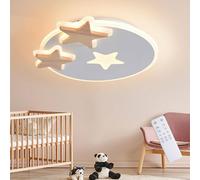 Goeco LED Star Ceiling Light, 42.5 cm, Dimmable, Modern for Children Bedroom in White Goeco White