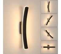 Goeco LED Wall Lamp 13w, 3000k, Black, Rotating Design in Black Goeco Black