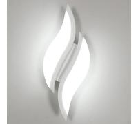 Goeco LED Wall Light Modern Indoor Wall Light 12 W White Acrylic 6500 K Goeco White